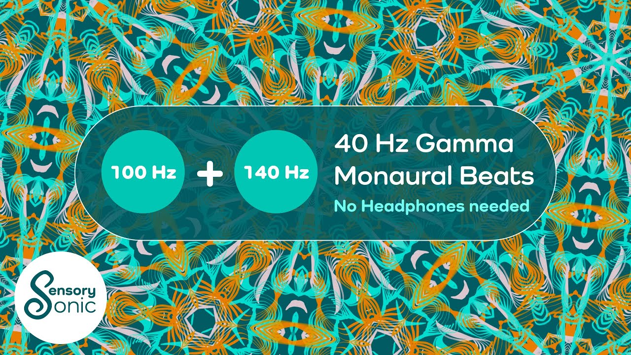 40 Hz Gamma Pure Monaural Beats | No Headphones Needed | Boost Memory, Awareness & Cognition