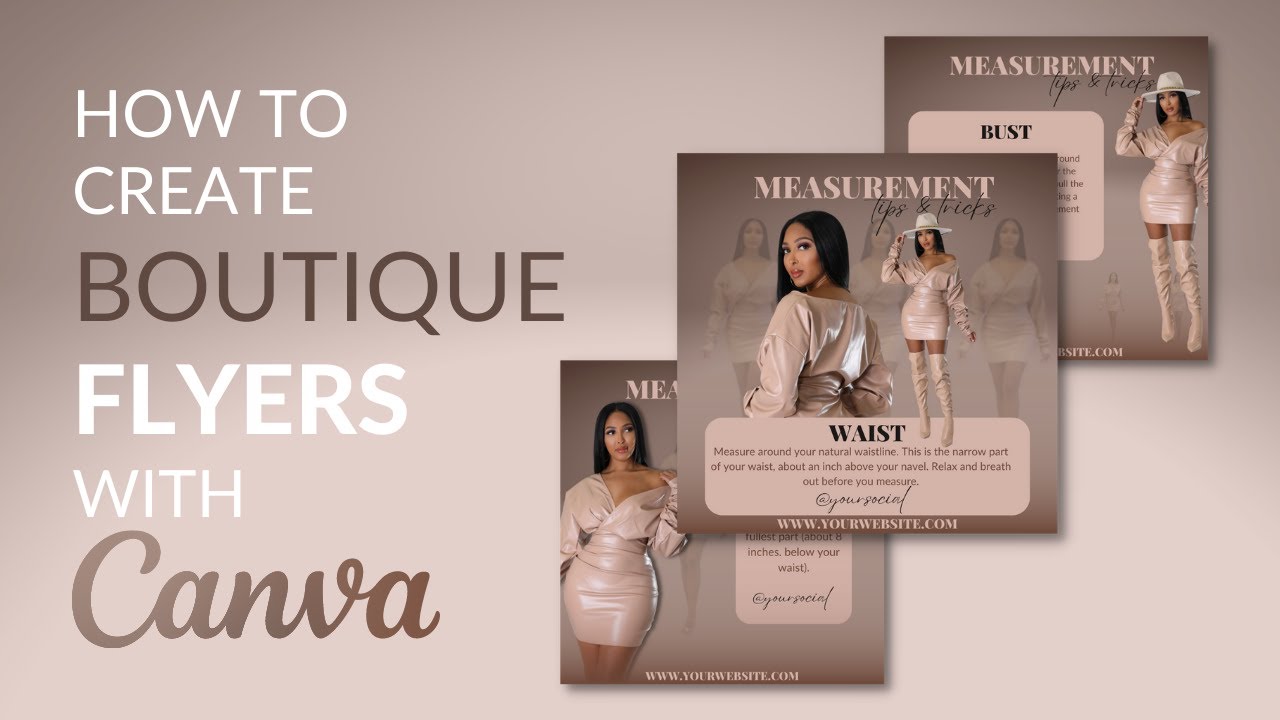 How to Design a Boutique Flyer in Canva | Content Pillars | Education