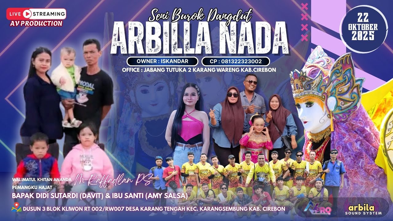 🔴 LIVE ARBILLA NADA || DS. KARANG TENGAH - KARANGSEMBUNG - CIREBON || 22 OKTOBER 2025