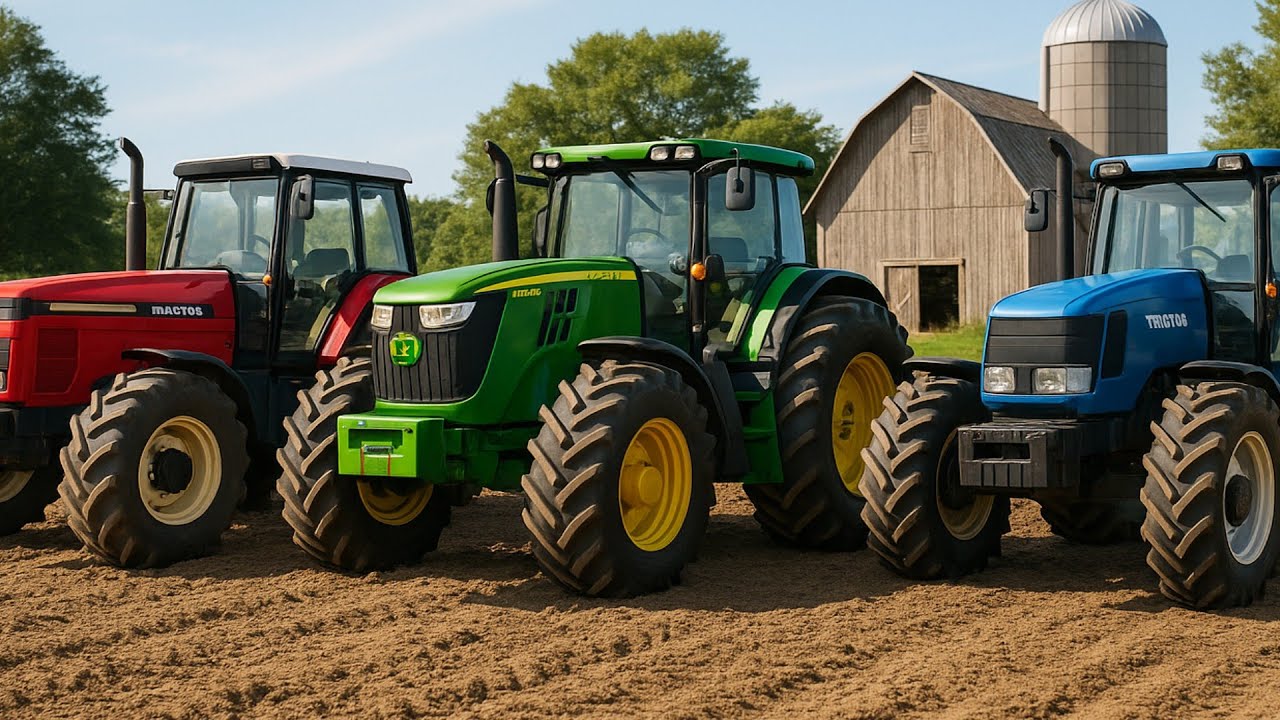 Tractors and their Tasks - Plowing, Sowing, Fertilizing and Feeding Animals and All Repairs