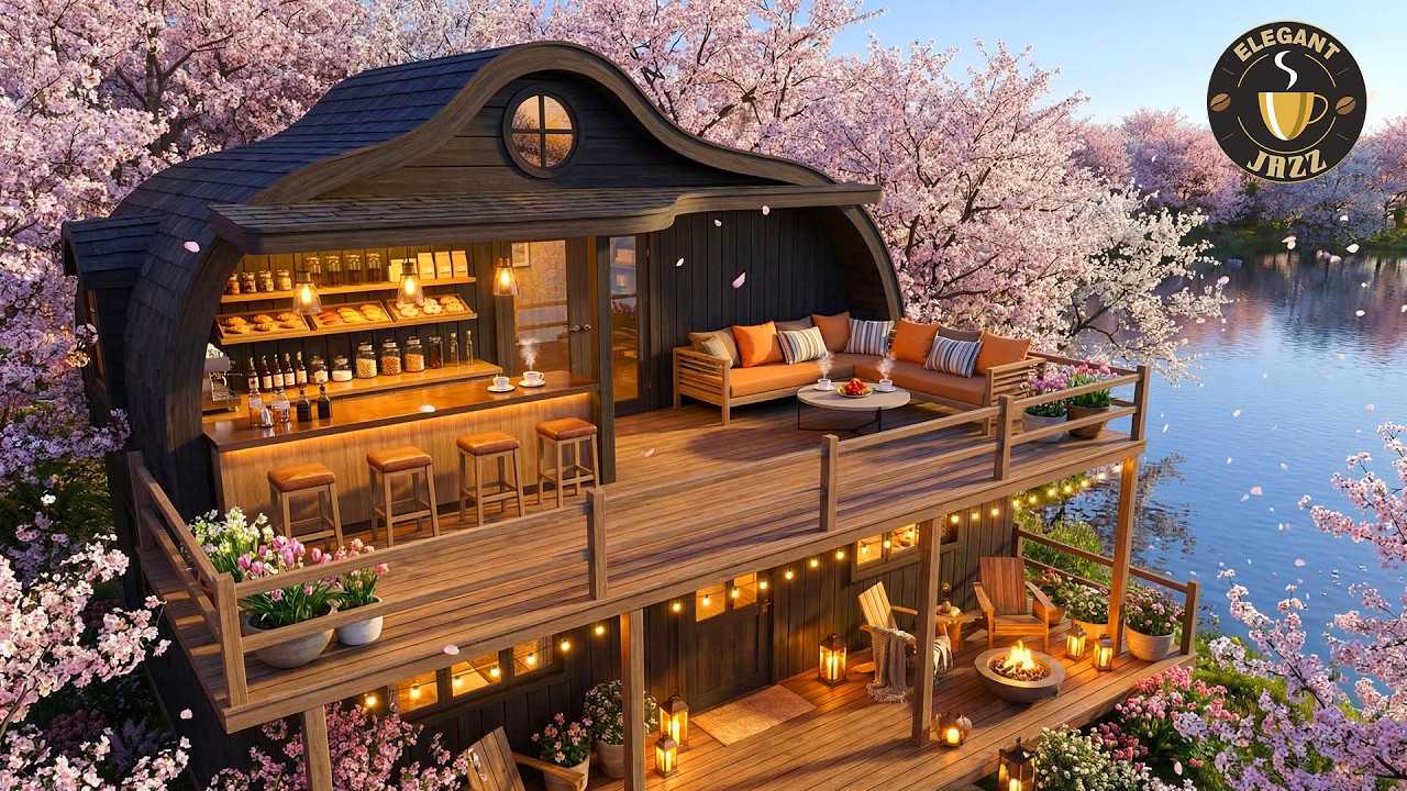 Begin Your Day with Fresh Spring Morning Café Jazz 🌸 Smooth Jazz Instrumental Music for Work, Study