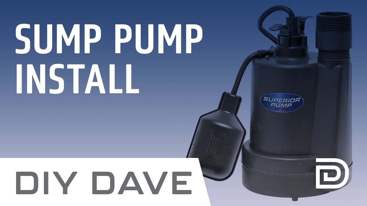 DIY DAVE: Установка дренажного насоса Superior Pump (Обзор Superior 92250 - 1/4 HP)