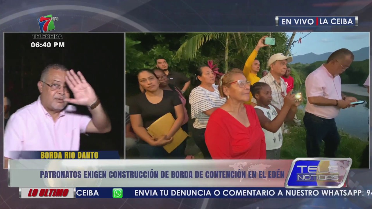 Patronatos exigen construcción de borda de contención en El Edén en La Ceiba