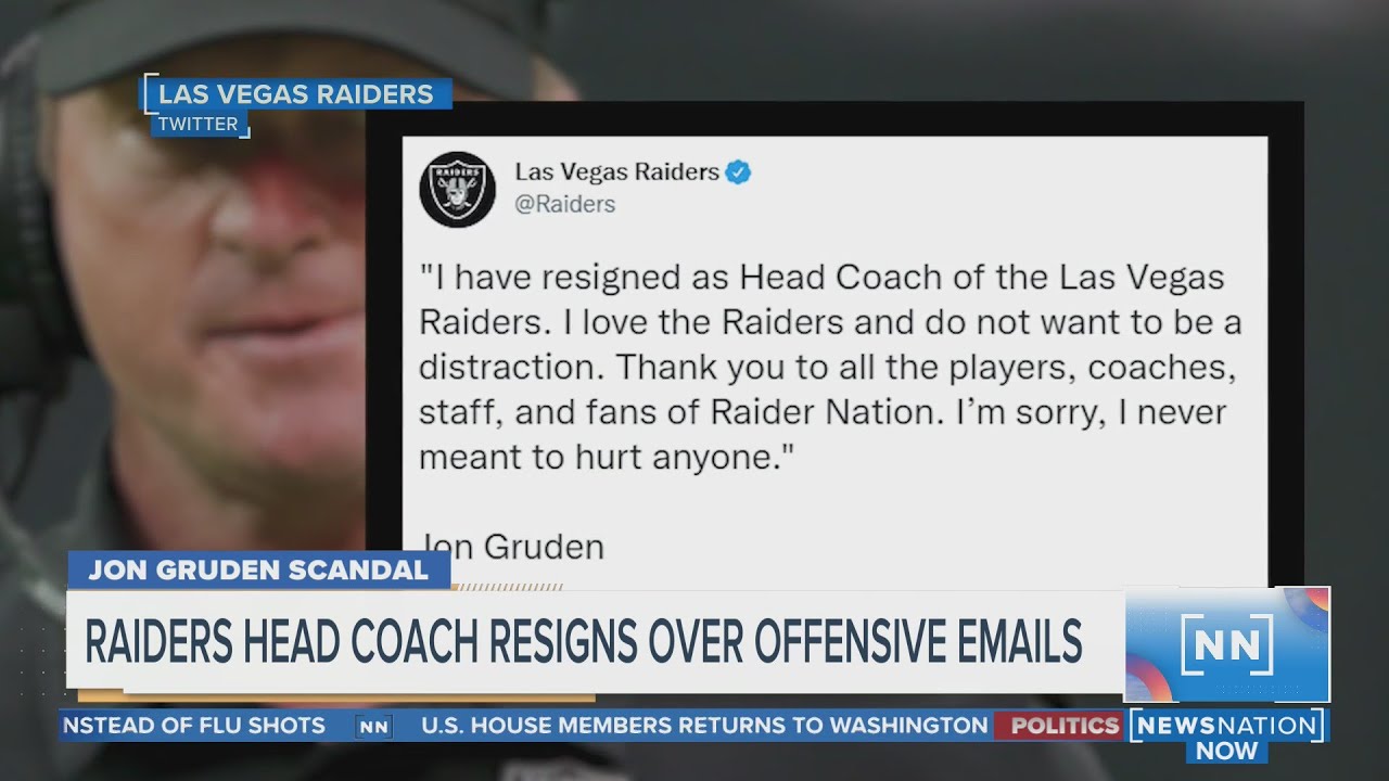 Gruden resigns as Raiders coach over unearthed offensive emails