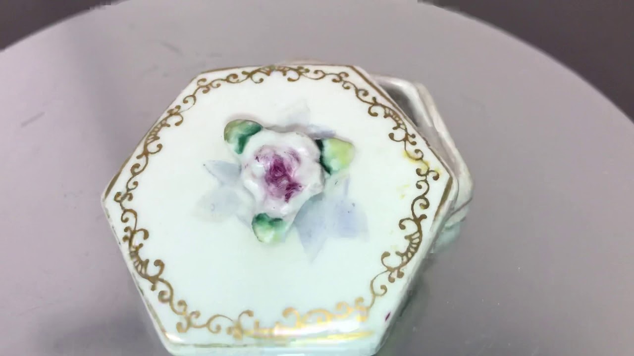Occupied Japan Porcelain Trinket Box