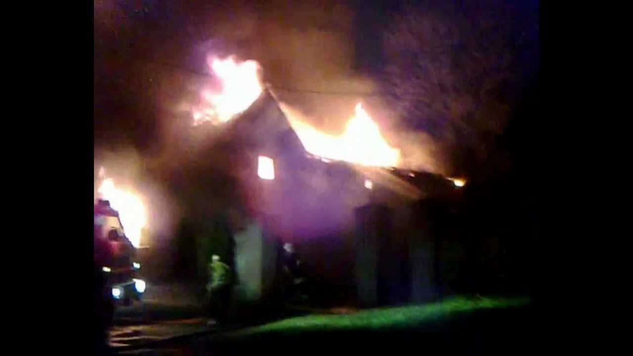 Pożar domu Stara Łubianka 18.11.2011