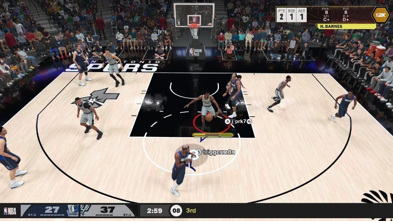 NBA 2K26_spurs vs mavs player quit