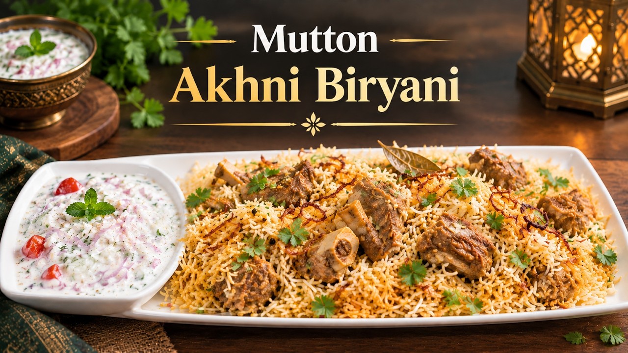 Mutton Akhni Biryani | Gosht Biryani | Ramzan & Eid Special Biryani