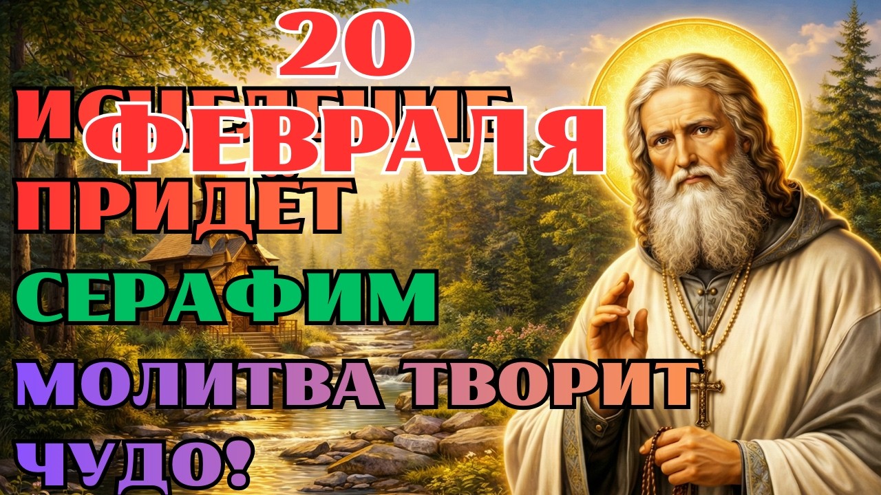 18 ЯНВАРЯ СЕРАФИМ САРОВСКИЙ ИСЦЕЛЯЕТ! БОЛЕЗНИ УЙДУТ ТИХО! Сильная молитва