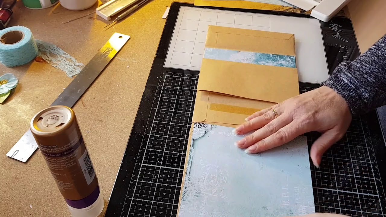 TUTO mini album enveloppes façon carnet de voyage #partie2