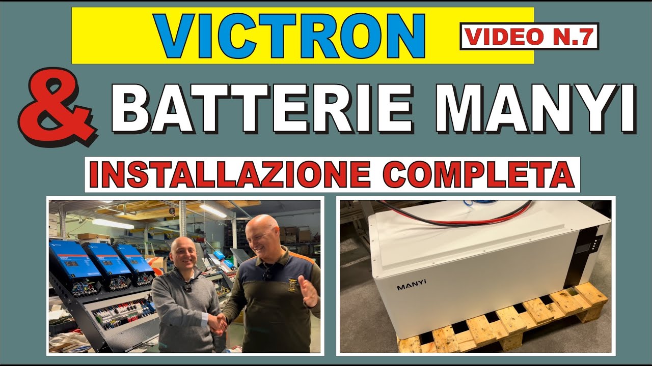 VICTRON & BATTERIE MANYI #fotovoltaico #faidate