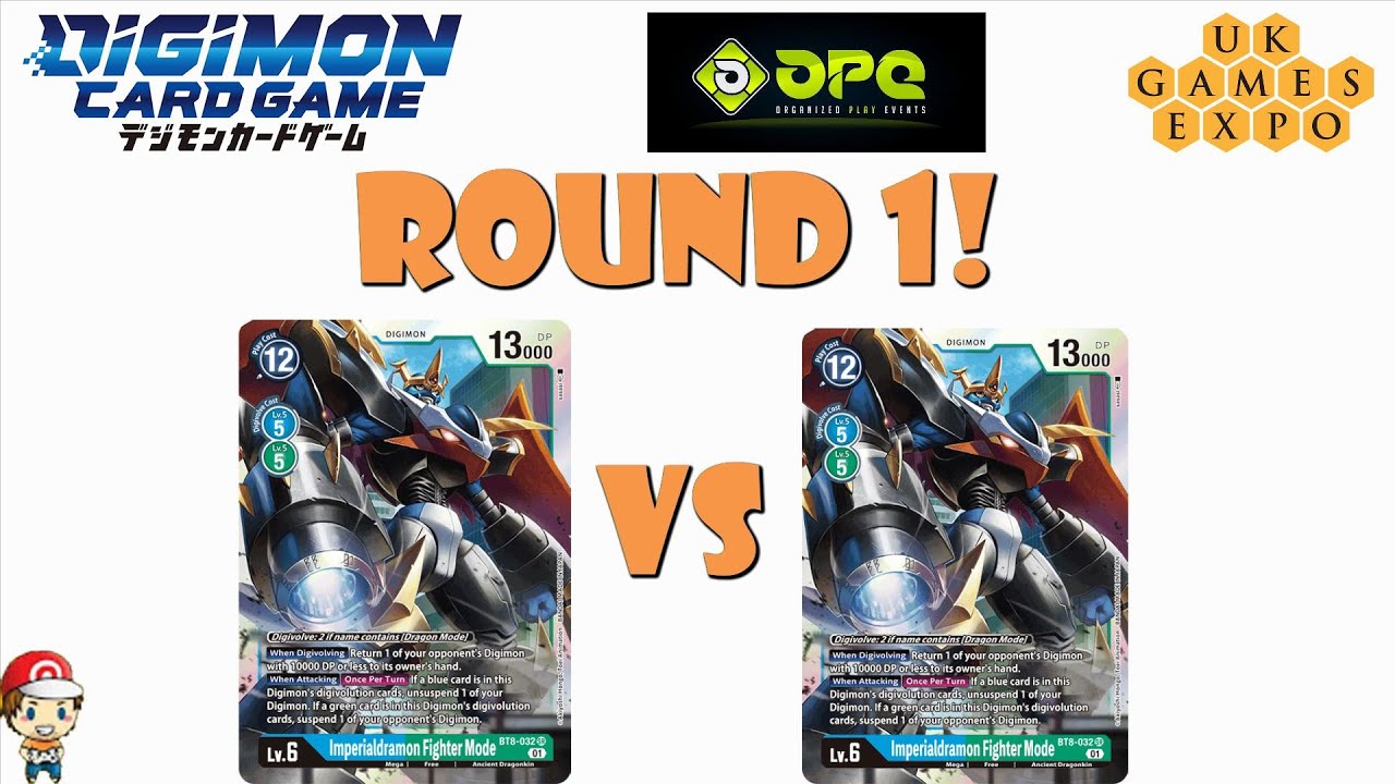 Digimon TCG Regional Round 1 (UK Games EXPO): Imperialdramon vs Imperialdramon! (BT8 Legal)