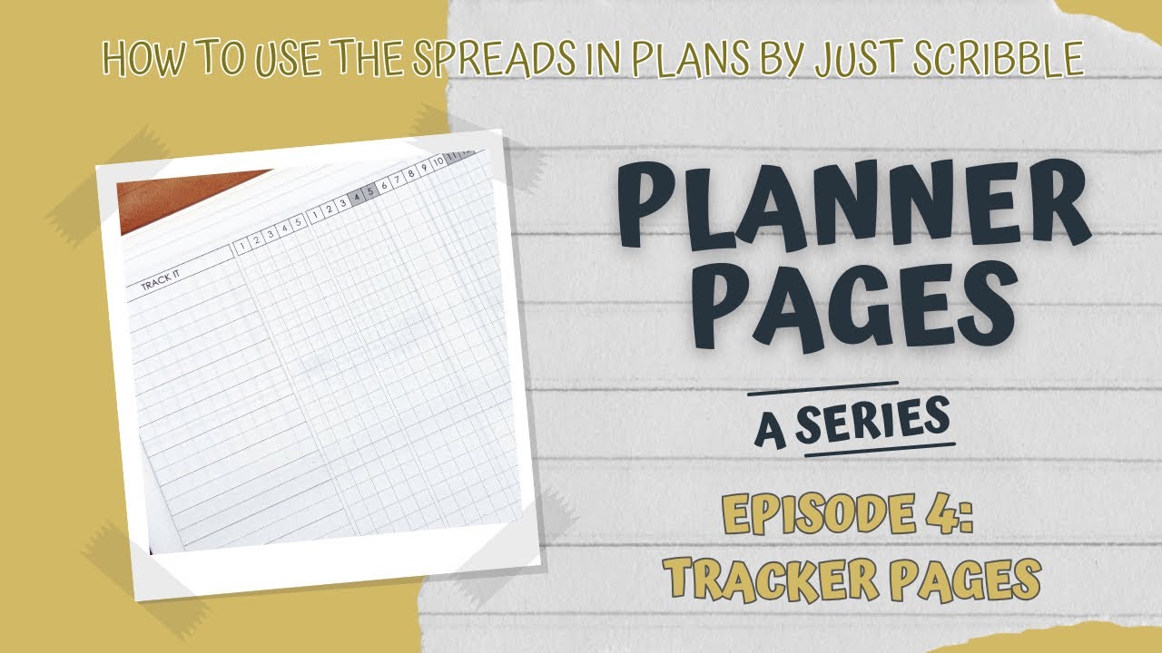 How To Use Your Planner: Tracker Pages [Planner Pages Series]