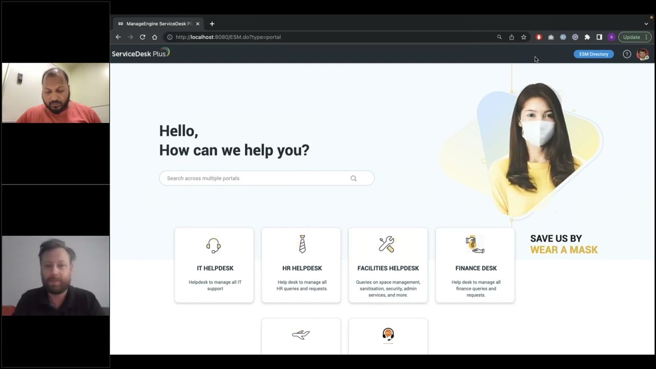 Self service portal customization training in ServiceDesk Plus (2021)
