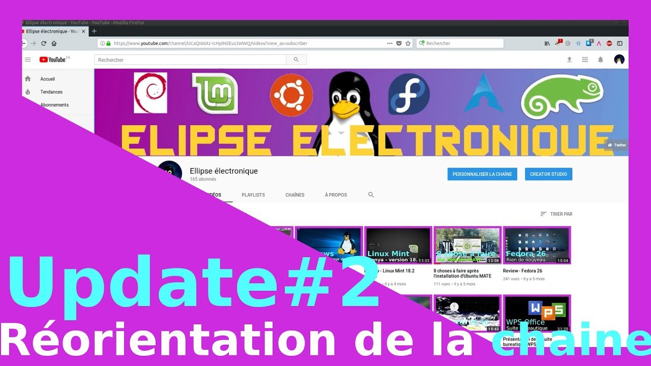 Update#2 : Réorientation de la chaine