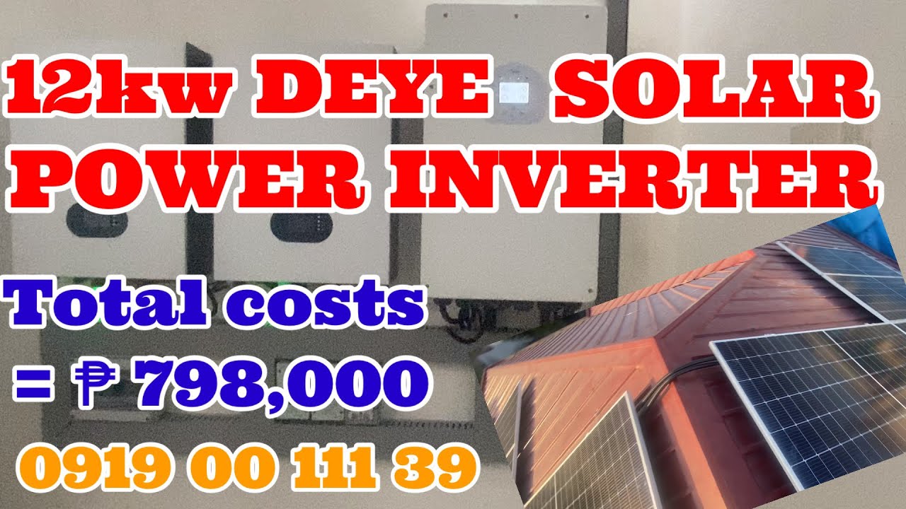Magkanu ang 12Kilowatts Hybrid on|off grid Solar power Inverter with 456Ah batt & 8.8Kw Trina panel?