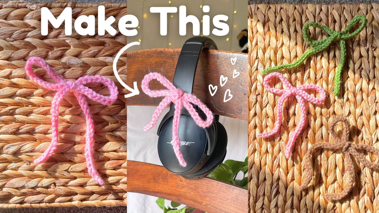 How to Crochet a Ribbon Bow for Beginners | Quick Project
