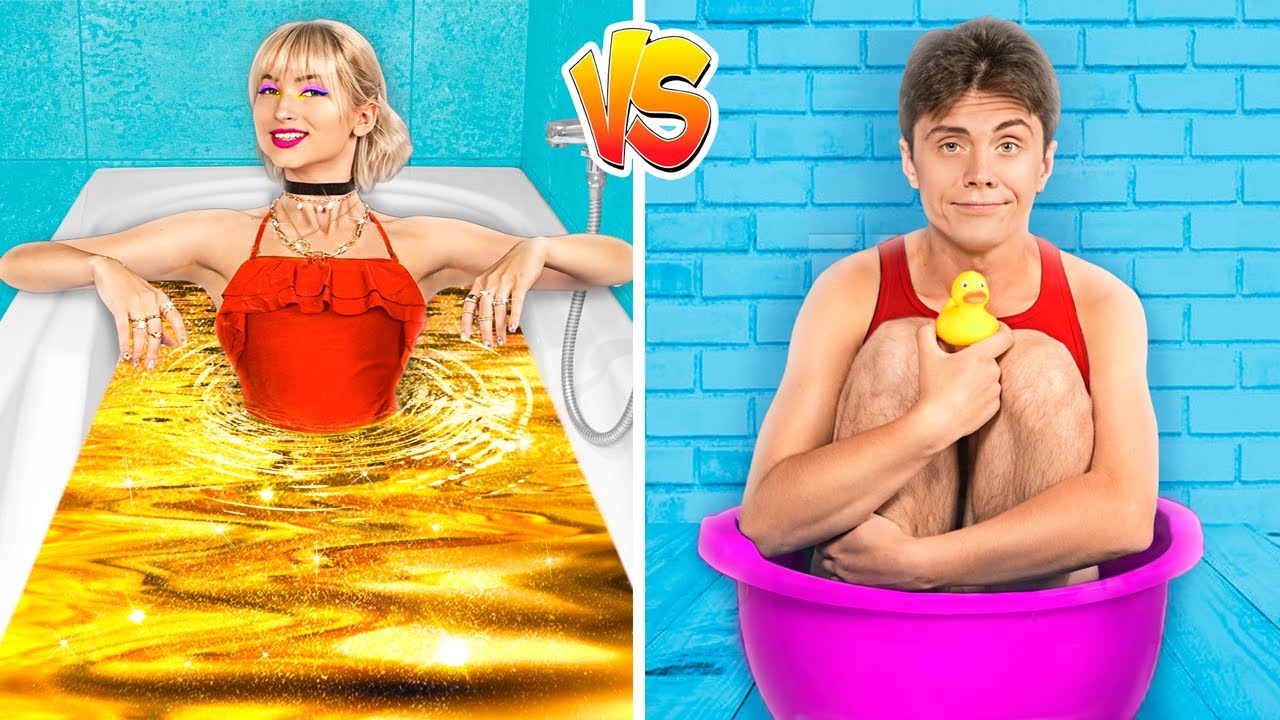 Rijke Student vs Arme Student op Vakantie/ Rijk Hotel vs Arm Hotel!