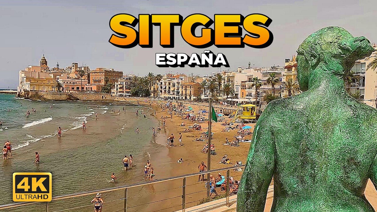 Explorando SITGES💃Un Pueblo de Ensueño en la COSTA CATALANA 🇪🇦