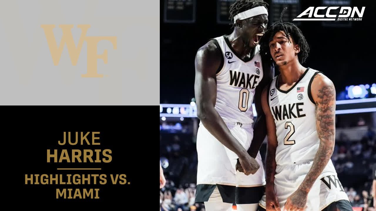 Wake Forest's Juke Harris Highlights vs. Miami