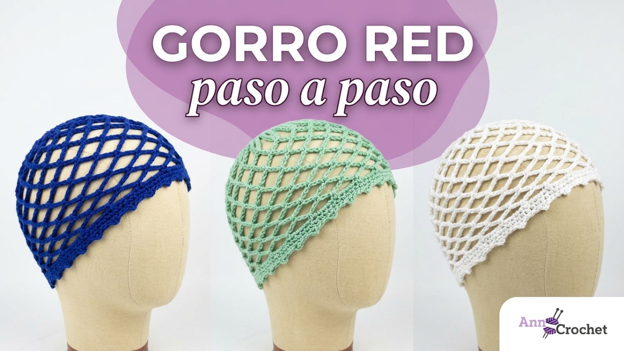 Mesh hat crochet - Casquete crochet / Anncrochet