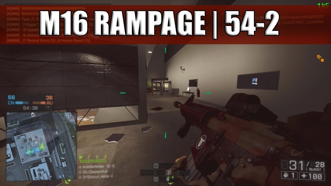 M16 RAMPAGE | PC | MVP w/ M16A4 on Lancang Dam | 54-2