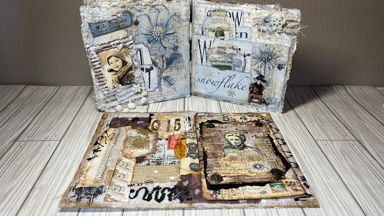 Board Book Journal Final Flip Through and Packing Paper Grungy Journal #1