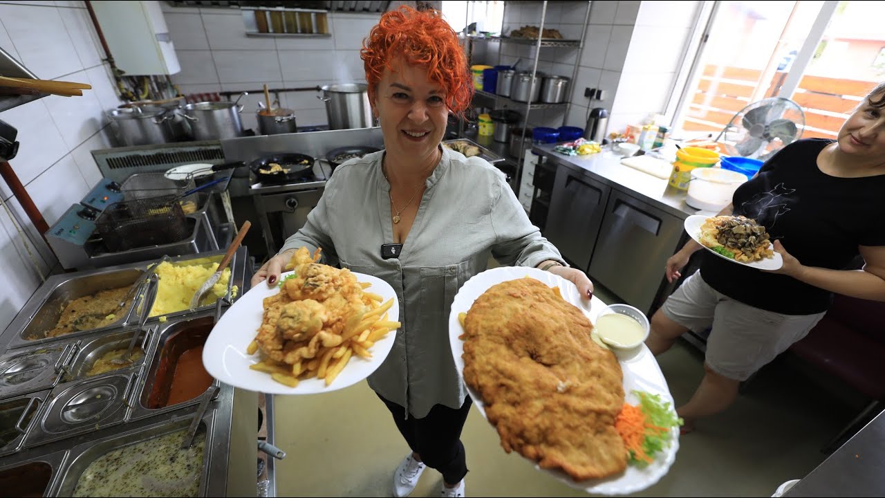 Człowiek, który prowadzi bar dla ludzi pracy 