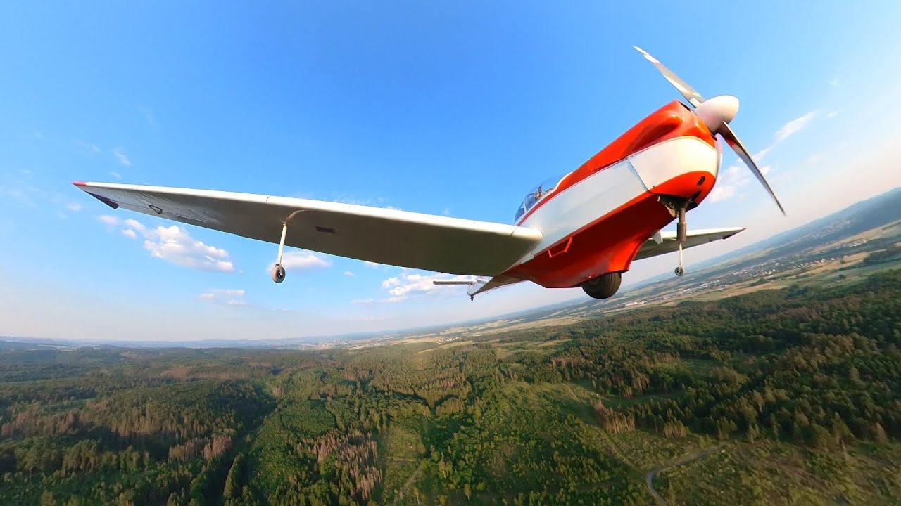 Flug mit Motorsegler SF25C Falke / Insta 360 One X2 / Allendorf/Eder Viessmann / Waldeck Frankenberg