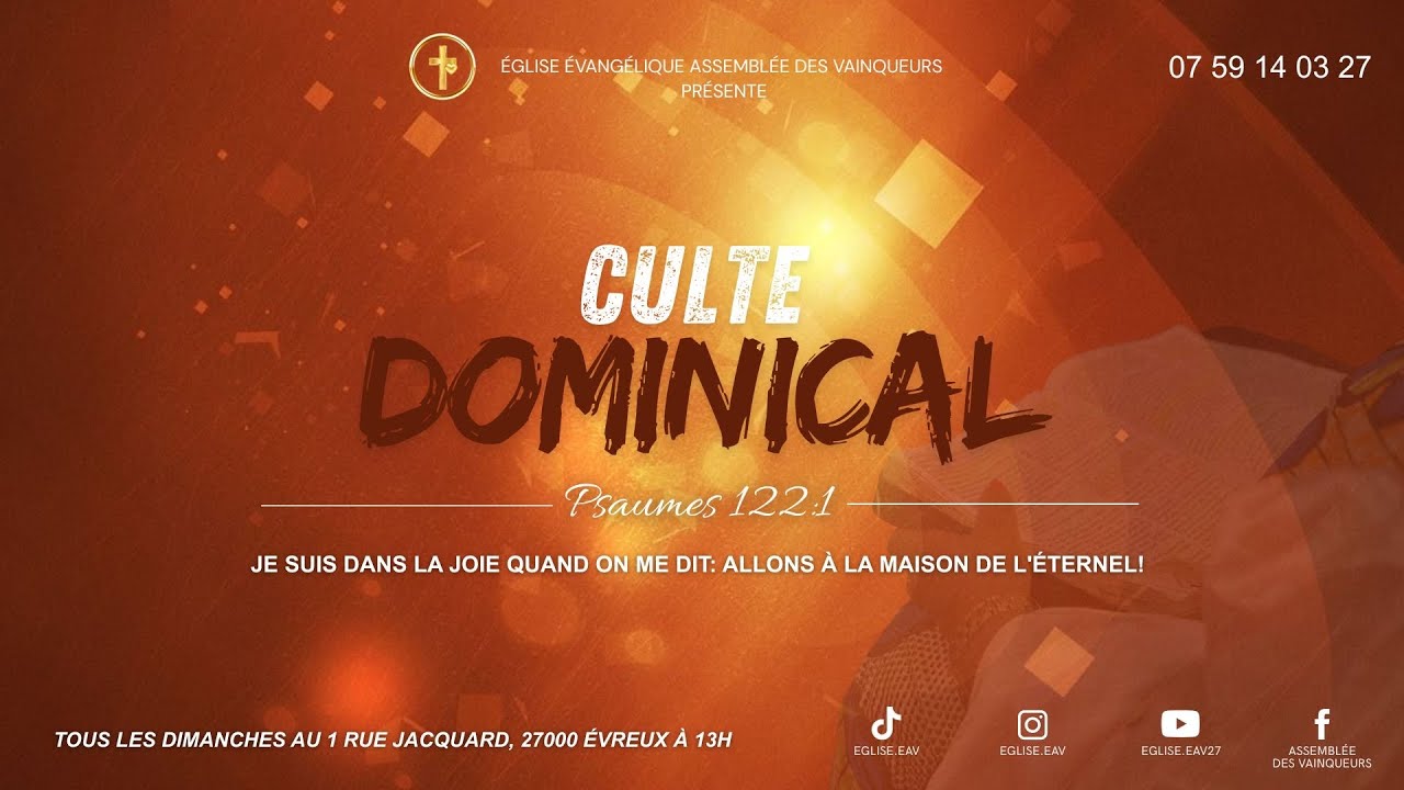 CULTE DOMINICAL 04/01/2026