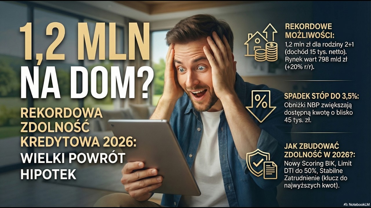 Zdolność kredytowa 2026: Szokujący wzrost! 🚀 Raty spadają – brać już kredyt?