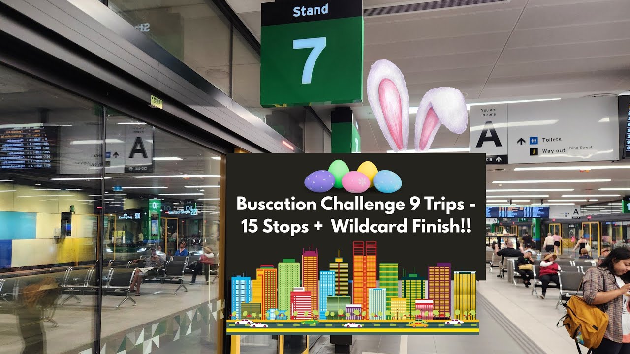 [Пасхальный спецвыпуск!] #1 Автобусный челлендж: 9 поездок - 15 остановок + финиш по дополнительн...