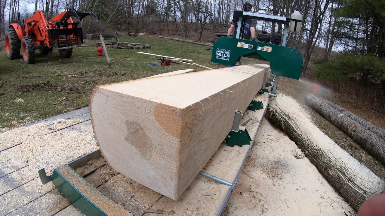 Milling Lumber From The Homestead With The Woodland Mills HM 122 Sawmill