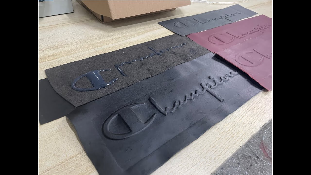 Leather can do embossing too and  with silicone back holder, keep shape long tine no change
