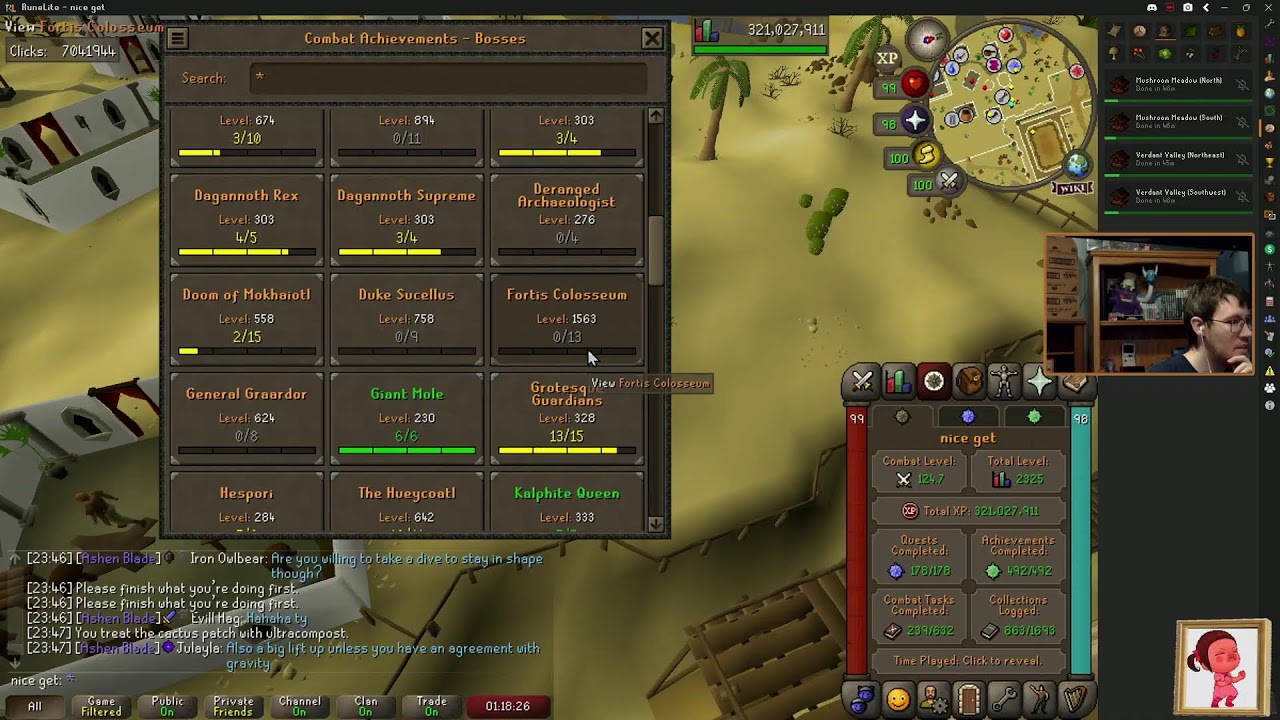game time :) OSRS 862 collection logs / nice_get Live Stream