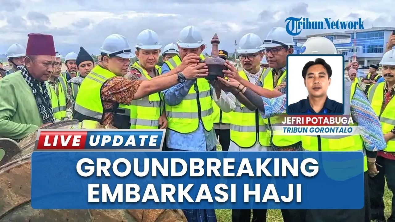 Gubernur Gorontalo Lakukan Groundbreaking Embarkasi Haji Penuh di Bandara Djalaluddin