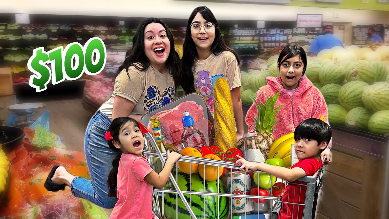 How Much Food Can We Buy With $100! 🛒| Family Of 6