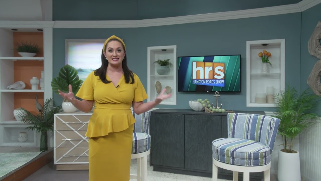 WAVY-TV 10 Virtual Tour of the Hampton Roads Show HRS Set with Co-host Tara Wheeler