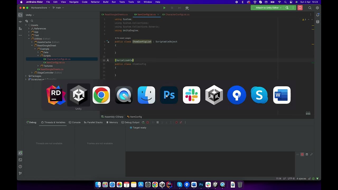 Unity Read GoogleSheets (Read data from GoogleSheets)