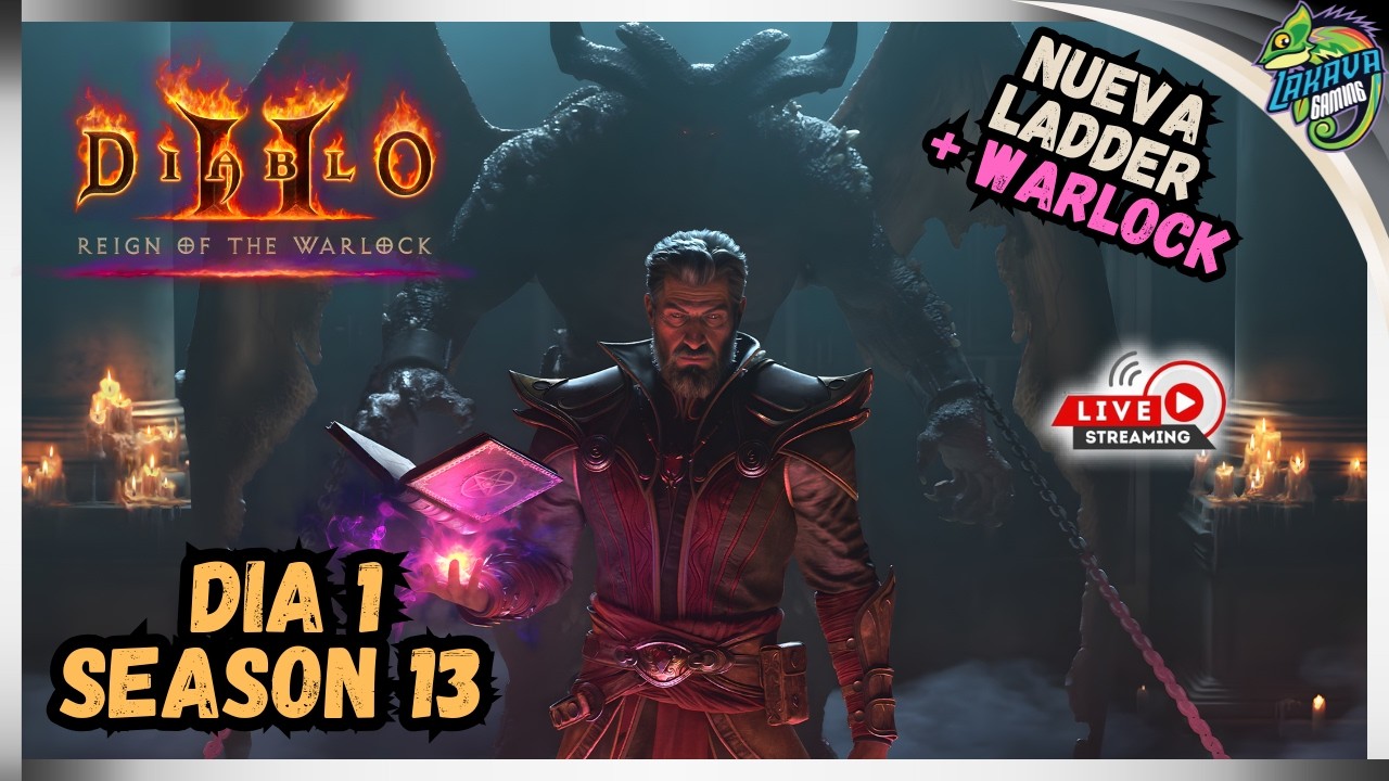 🔴En Vivo🔴 DIABLO 2 RESURRECTED LADDER Season 13 - WARLOCK BUILD