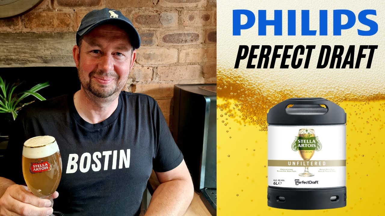 Stella Artois unfiltered review Philips Perfect Draft 6L lager keg
