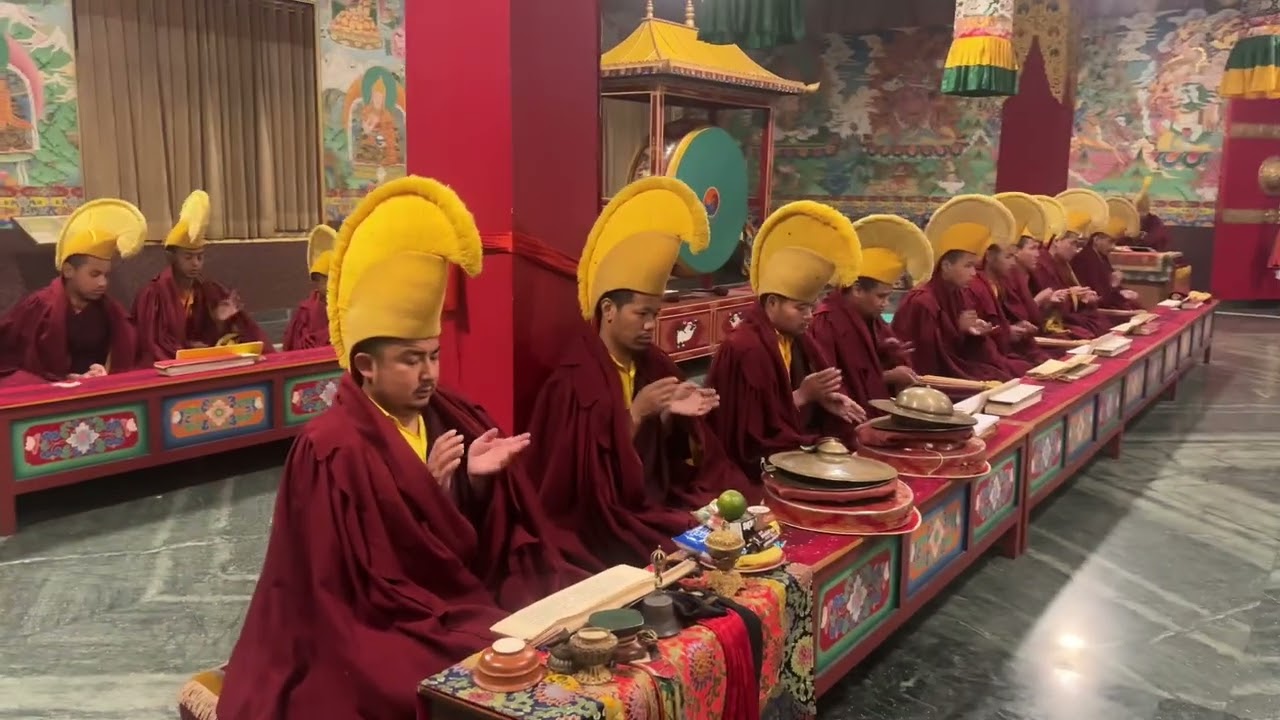 1st day of yamantaka gutor puja.the day started with snowfall,thunderstorms and rainfall wholeday&hellip;