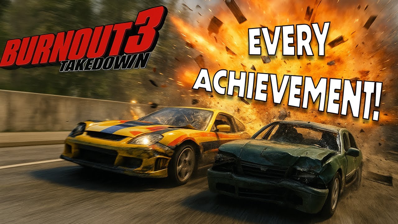 I Got EVERY Achievement in Burnout 3 Takedown – 100% Playthrough...
