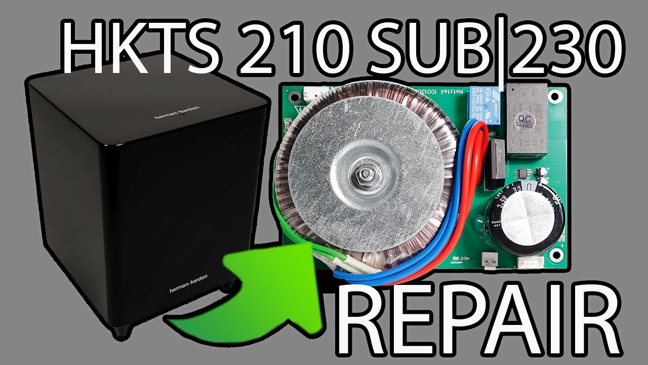 Harman Kardon Subwoofer HKTS 210 sub/230 reparieren | deutsch | Netzteil defekt | Canton SUB | SVS
