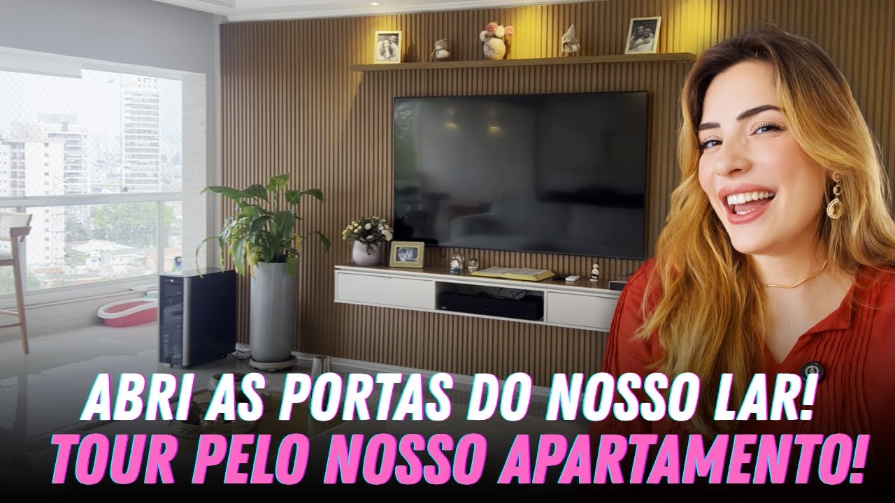 TOUR PELO NOSSO APARTAMENTO...