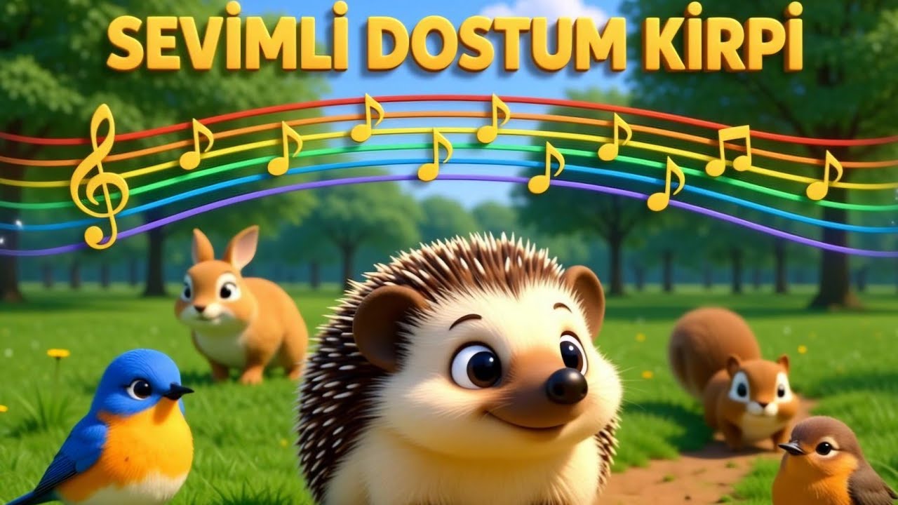 Kirpi Şarkısı | Sevimli Dostum Kirpi 🦔 | Neşeli Çocuk Şarkısı