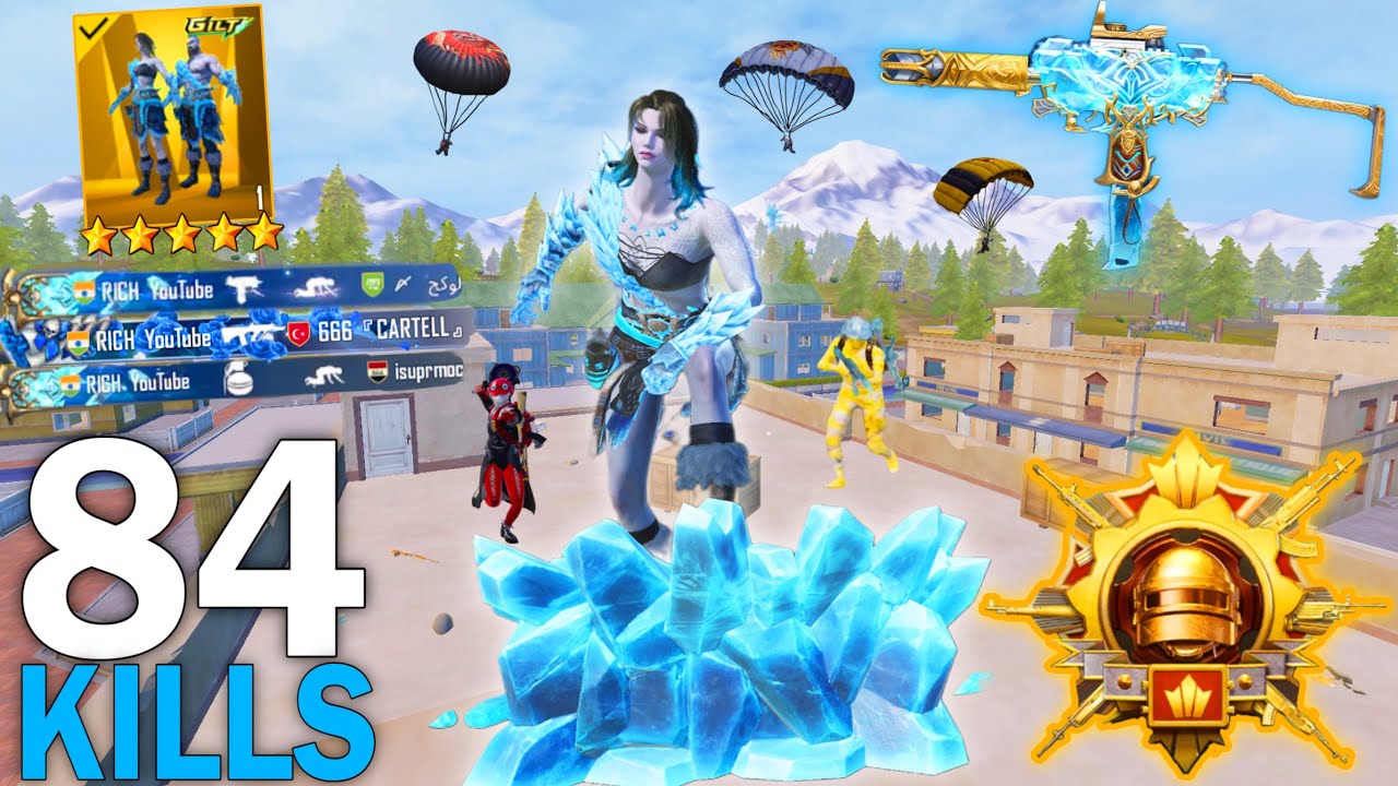 84KILLS!🔥MY BEST LIVIK GAMEPLAY in MODE with ARCTIC CONQUEROR SET🥶 Pubg Mobile