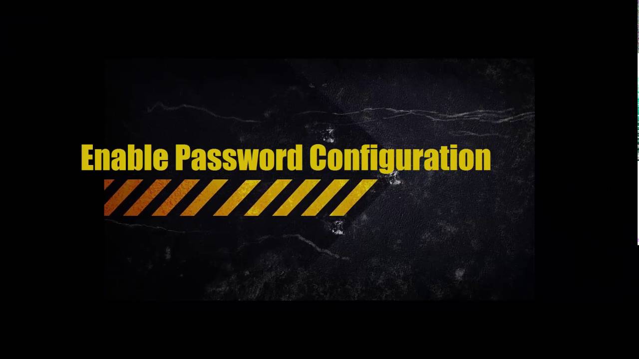 Networking (CCNA) Enable Password Configuration