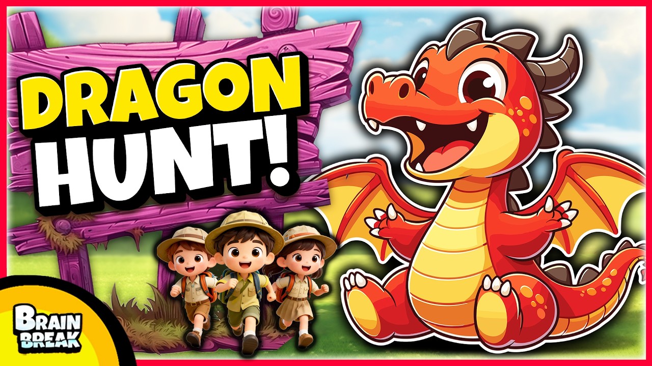 Going On A Dragon Hunt | Brain Breaks Children | PE For Kids