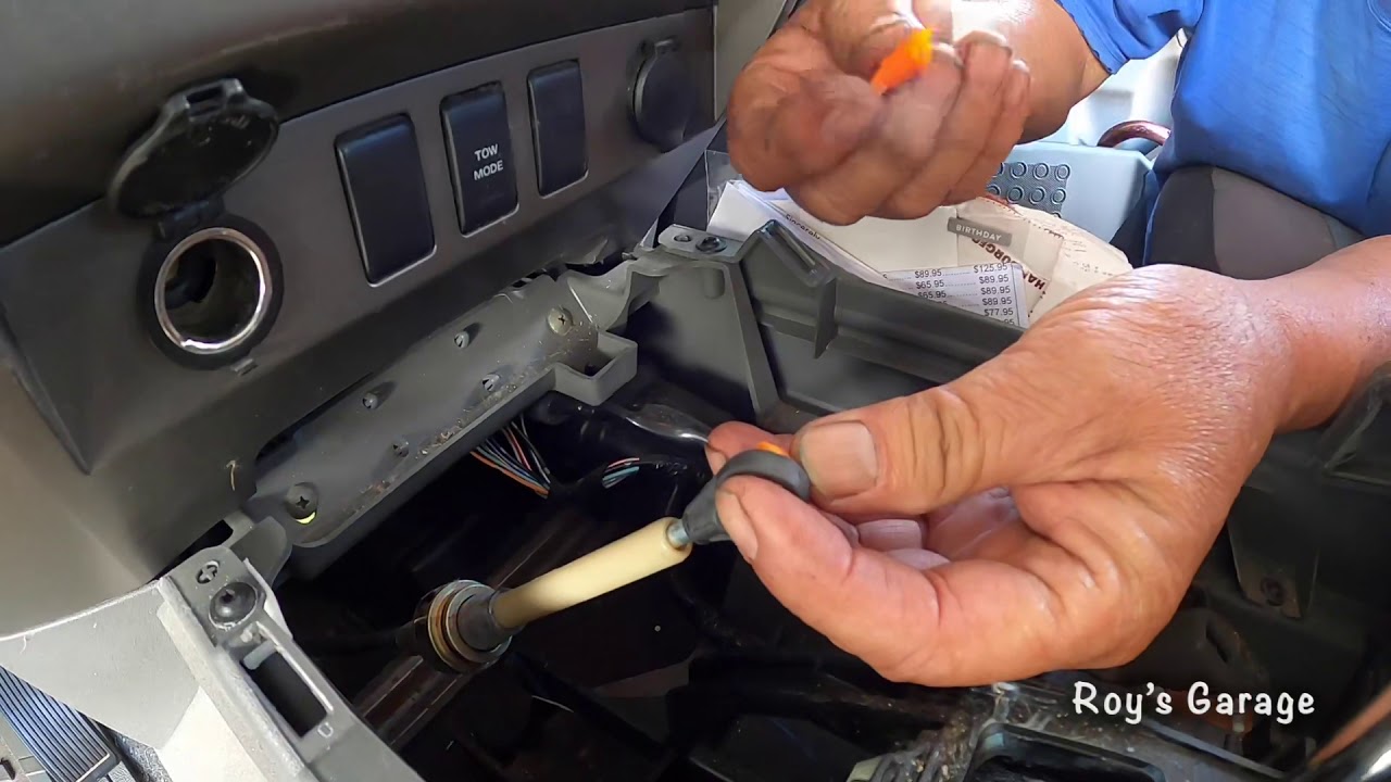 How to Replace the Gear Shift Cable Grommet (VERY common problem) on a 2005 Nissan Titan
